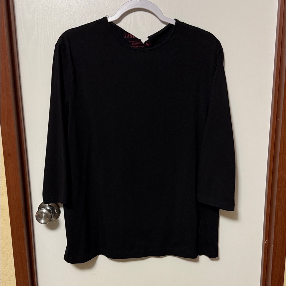 Junee Me Black Long Sleeve Shirt Size 2x